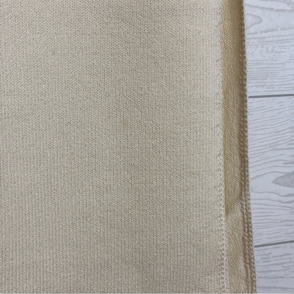 St. John Cream Santana Knit Maxi Skirt Size 4 - Picture 3 of 4